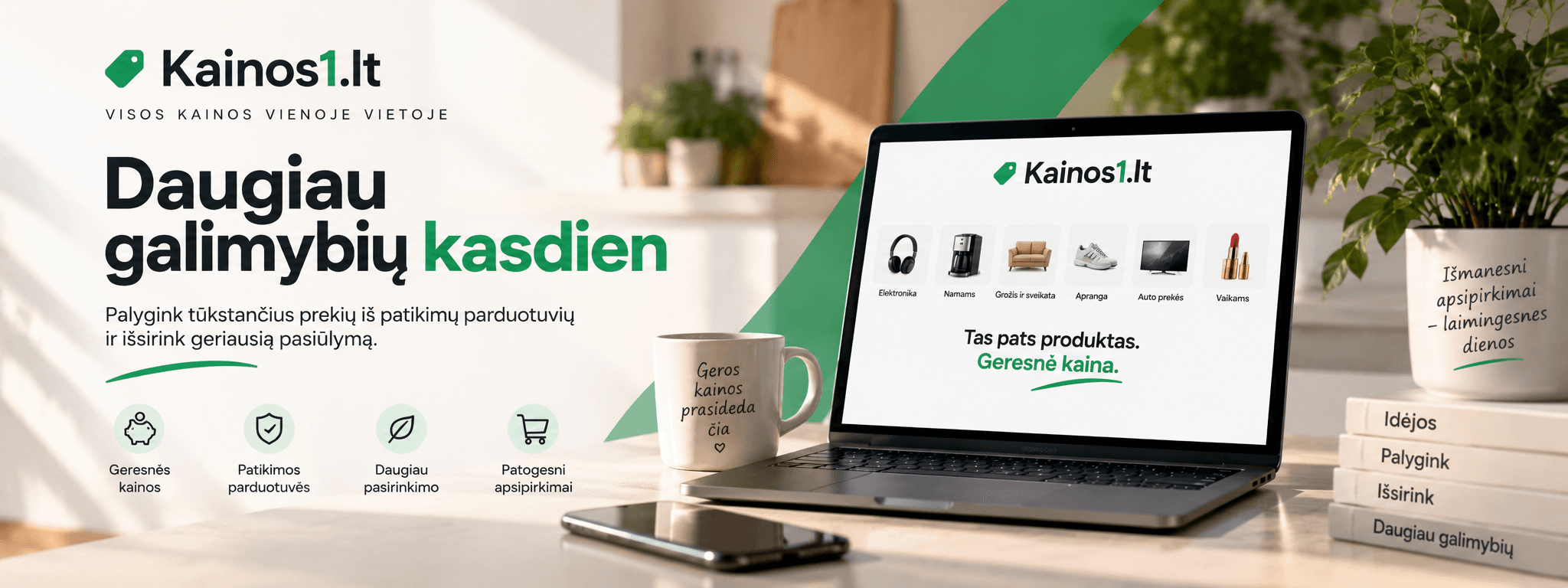 Kainos1.lt – palyginkite prekių kainas skirtingose parduotuvėse